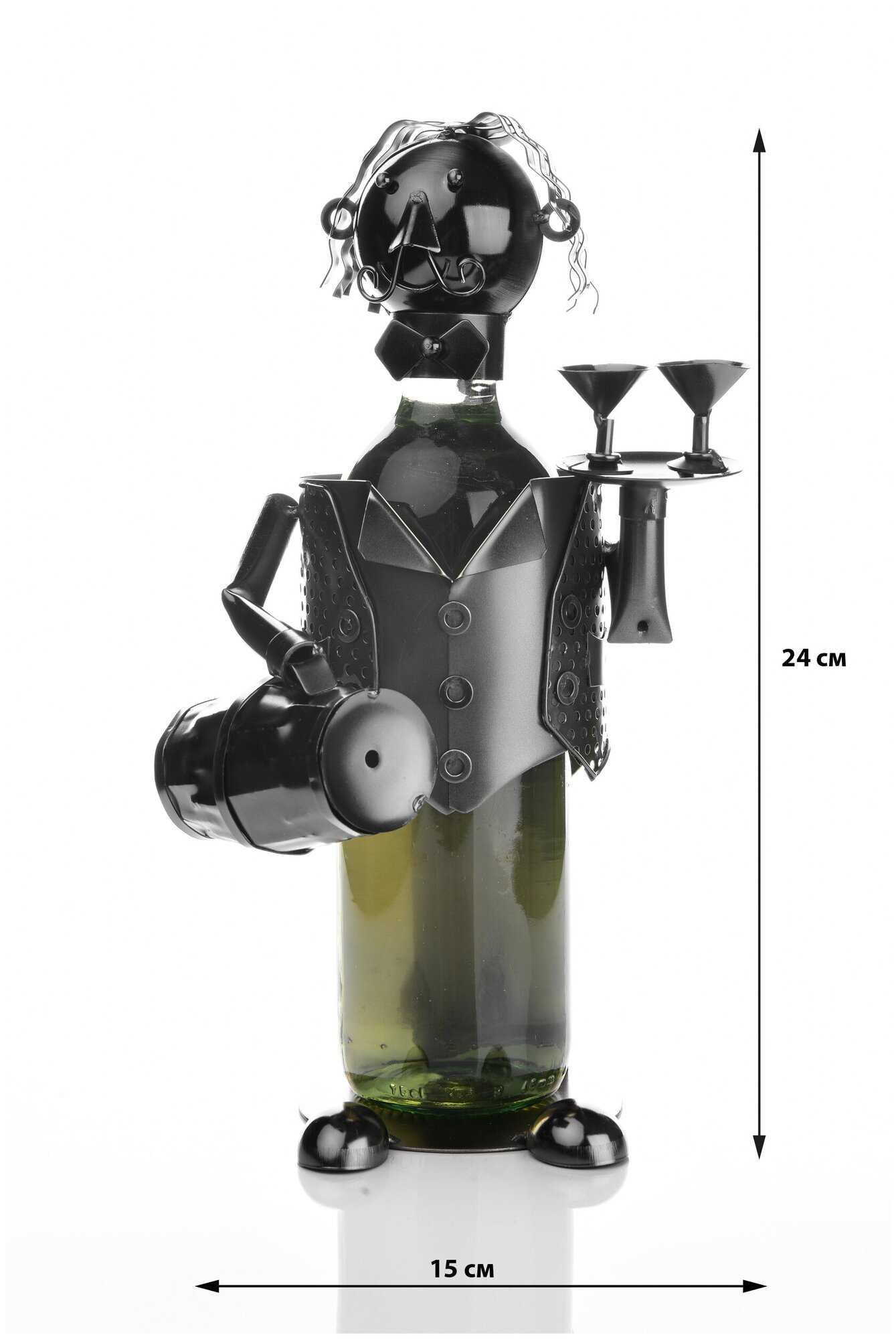 фото Стальные держатели для вина