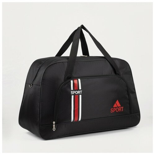 фото Сумка спортивная, отдел на молнии, наружный карман, цвет чёрный/красный нет бренда