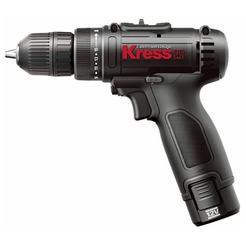Дрель шуруповерт аккумуляторная KRESS KU2001 12В 2Ачх2 ЗУ коробкасумка 769000₽