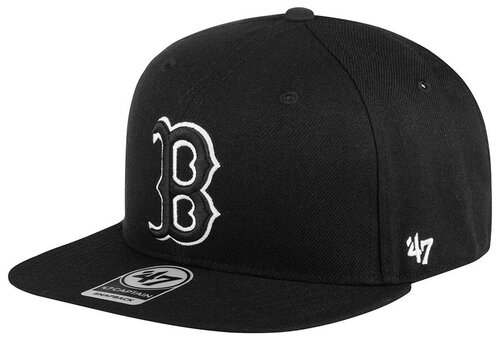 Бейсболка 47 BRAND арт. B-SRS02WBP Boston Red Sox MLB (черный / белый), размер ONE