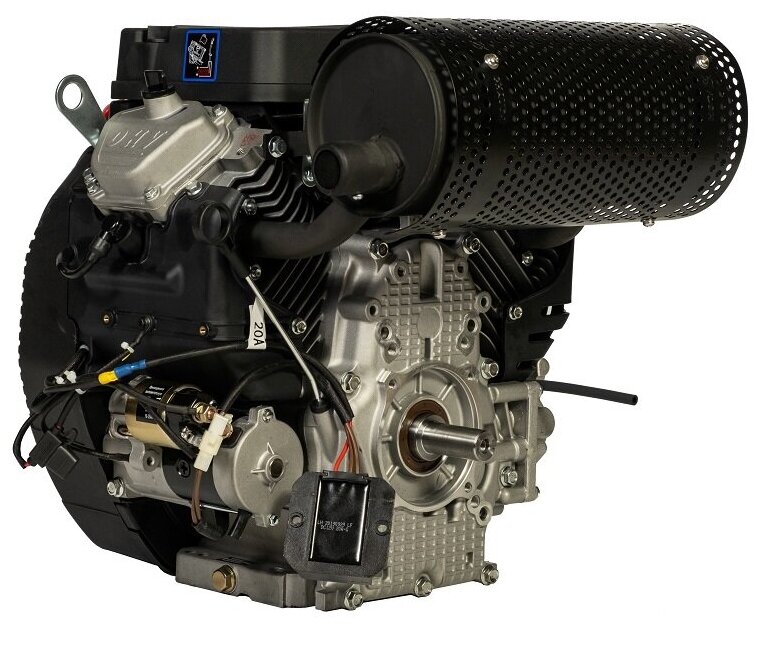 Двигатель бензиновый Lifan LF2V80F-A (29л.с., 744куб. см, вал 25мм, ручной и электрический старт, катушка 3А) - фотография № 3