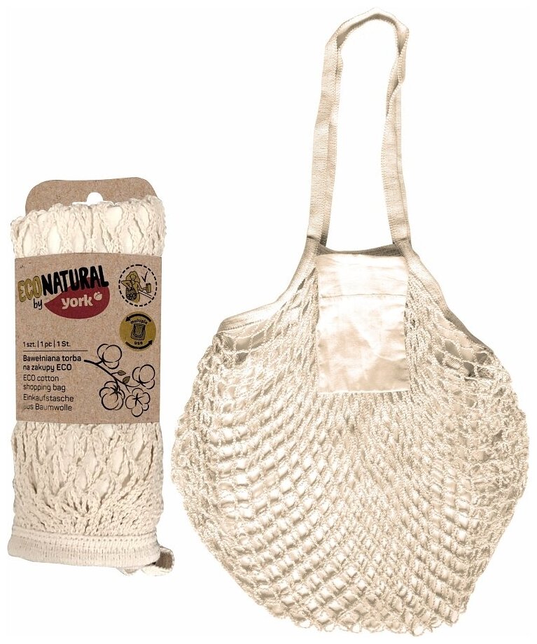 фото Сумка-авоська хлопковая YORK ЭКО Натурал