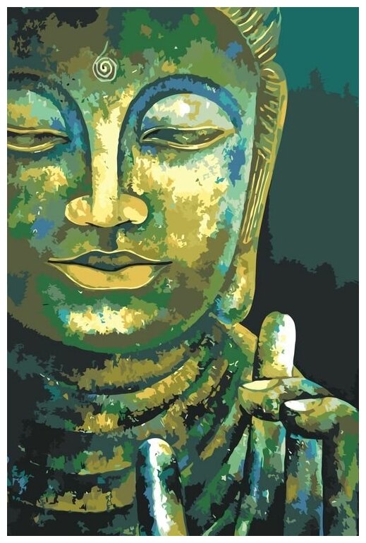 Картина по номерам "Будда 3", 40x60 см, Живопись по Номерам