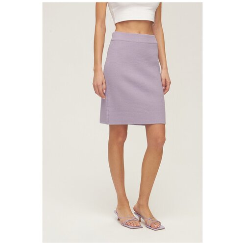 фото Юбка мини из вязаного трикотажа (сиреневый), xs studio 29