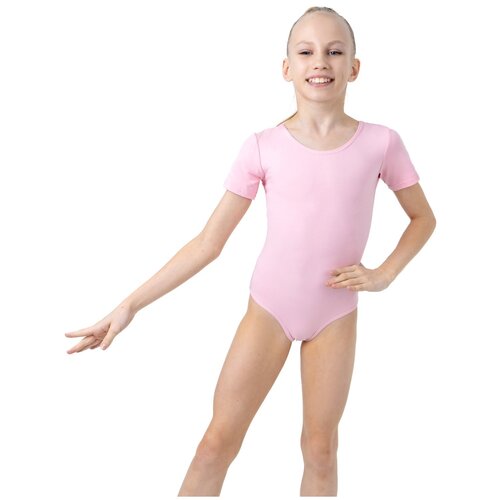 Купальник гимнастический Grace Dance, размер 40, розовый