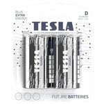 Батарейки Tesla Black D+ Alkaline D LR20 блистер 2 шт - изображение