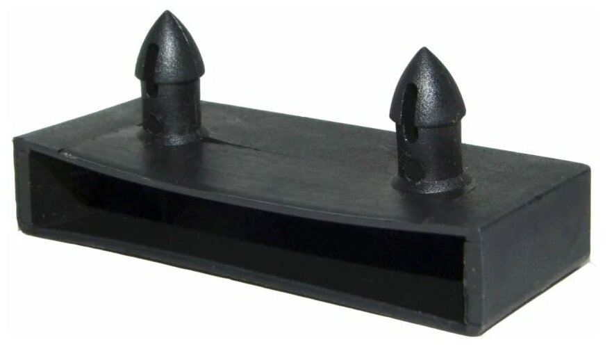 Латодержатель накладной боковой для ламелей шириной 60-63 мм. Комплект 10 шт. Цвет черный.