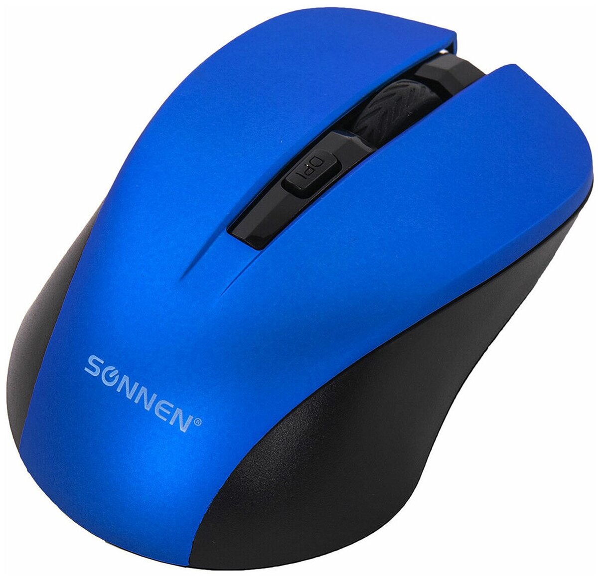 Мышь беспроводная с бесшумным кликом SONNEN V18 USB 80012001600 dpi 4 кнопки синяя 513515 513515