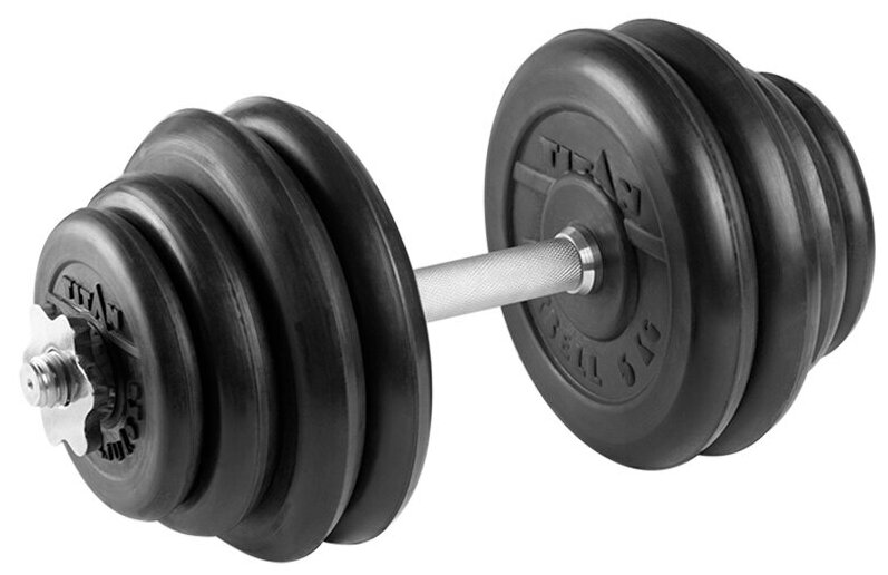 Гантель разборная 30 кг TITAN Barbell - d26, Комплектация №2 с железной ручкой