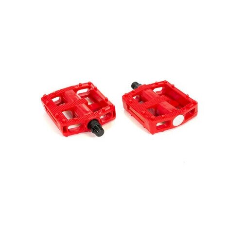 фото Педали trix platform пластиковые 115x95мм резьба 916 с шипами красные