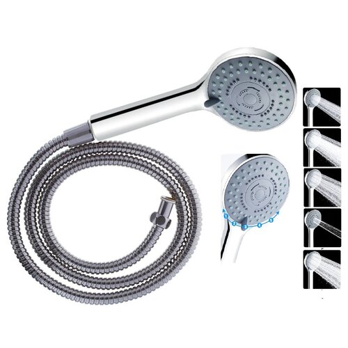 LS Душевой комплект и гарнитур для смесителя лейка с шлангом для душа, длина 1,5 м набор сантехники