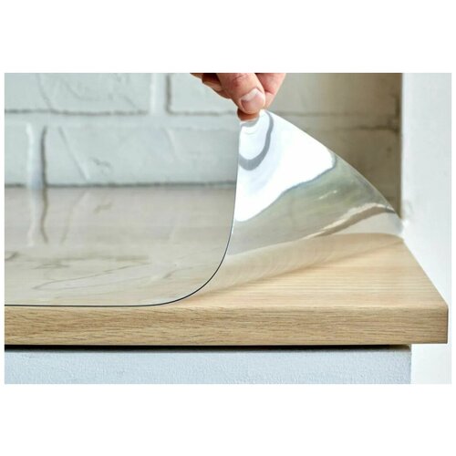 Прозрачное гибкое стекло скатерть на стол длина 300см ширина 100см