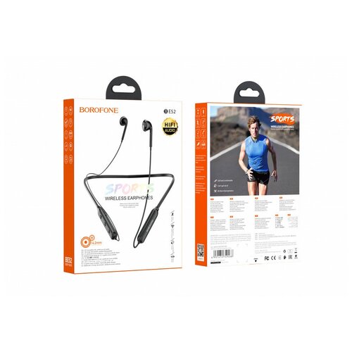 Спортивные наушники Bluetooth BOROFONE BE52 черный 119000₽