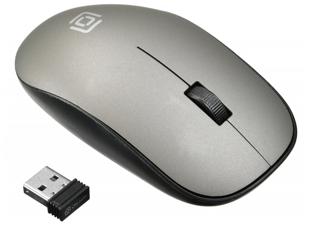Мышь Oklick 515MW черныйсерый оптическая 1200dpi беспроводная USB 2but