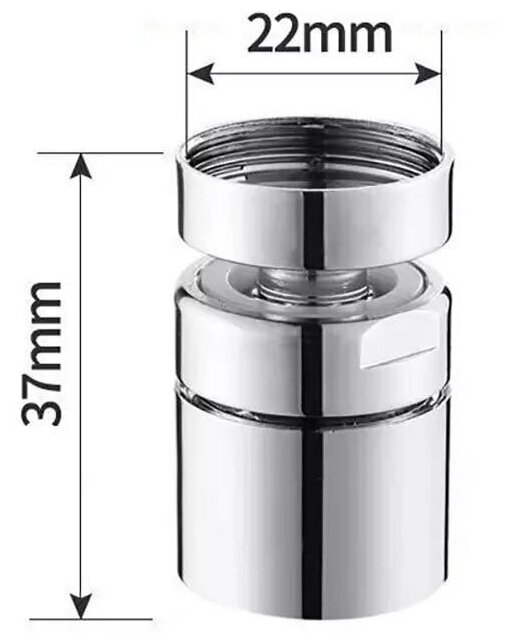 Водосберегательная насадка на кран LIDER-SAN, аэратор для смесителя, для экономии воды (внутренняя резьба)
