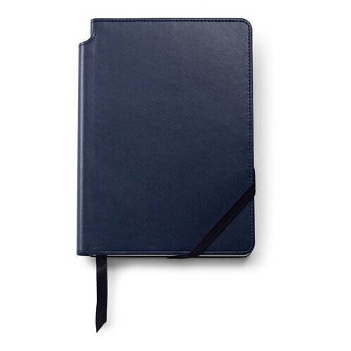 Записная книжка Cross Journal Midnight Blue, A5, синего цвета, с местом для хранения ручки, 160 страниц в линейку, плотность бумаги 100г/м2. AC281-2M