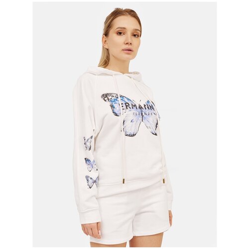 фото Худи с принтом ermanno firenze ru 46 / eu 40 / m