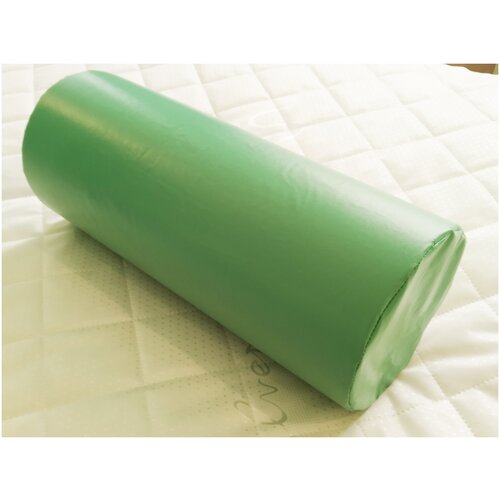 Подушка- валик для лежачих больных, спины, при варикозе, для йоги Голубой цвет. Длина валика 50 см , диаметр 20см. Ткань медицинская клеенка.