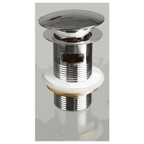 Донный клапан для раковины c большой кнопкой c переливом хром TeRma 706₽