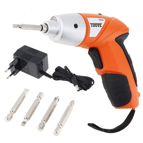 Аккумуляторный мини-шуруповертотвертка 4 сверла для дома и ремонта 118000₽