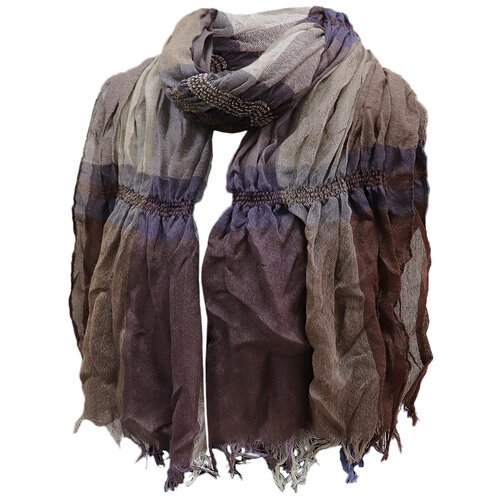 Шарф Crystel Eden,200х35 см, коричневый шарф teplo 200х35 см синий