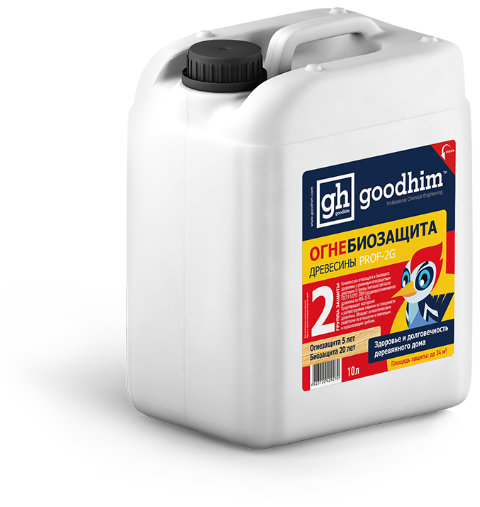 Огнебиозащита 2 группы (типовая) GOODHIM PROF 2G, 10 л 29270