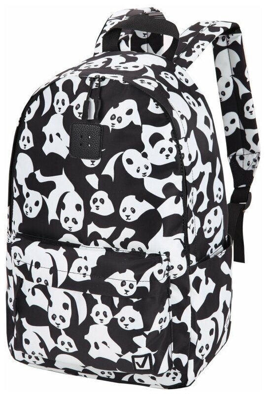 Рюкзак/ранец/портфель школьный/для мальчика / девочки Brauberg Positive универсальный, потайной карман, Pandas, 42х28х14 см