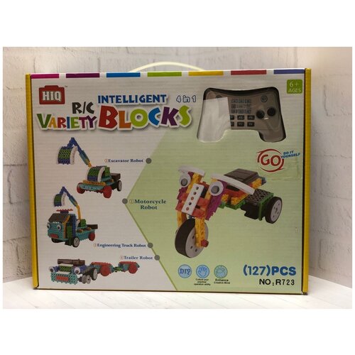 Электронный Конструктор на управлении HIQ Stem 4в1 R723 4в1 117 деталей в коробке