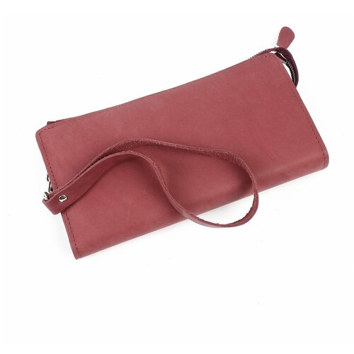 фото Кошелек женский из натуральной кожи, маленький бумажник для денег, портмоне на каждый день бордовый пр953-1005 кроко