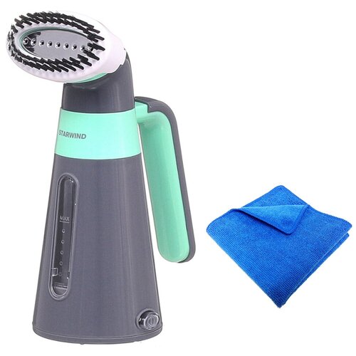 Отпариватель ручной зеленый тряпка микрофибра в подарок отпариватель для одежды пароочиститель пароочиститель для дома 179000₽