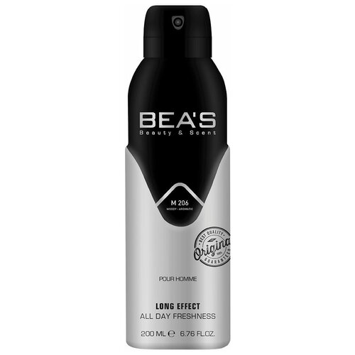 Bea's Парфюмированный дезодорант для тела мужской M206 200 ml