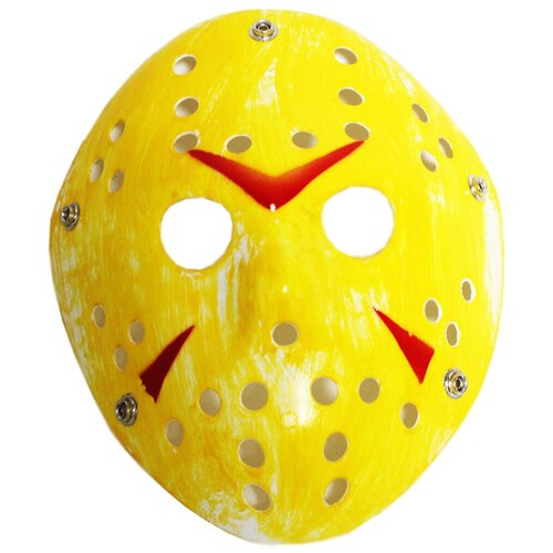 Маска хоккеиста Джейсона жёлтая маска карнавальная джейсон вурхиз маска пятница 13