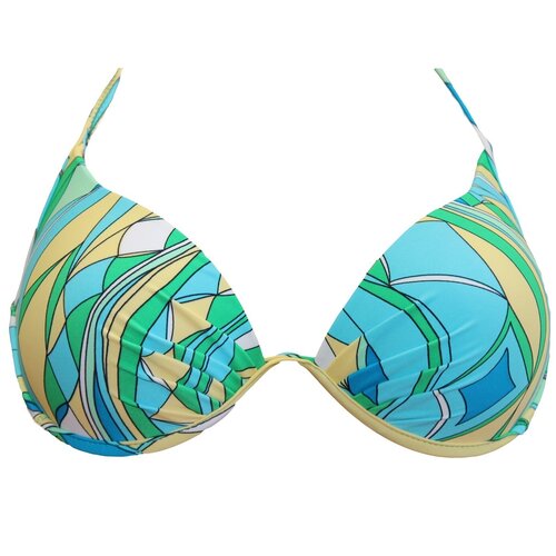 Лиф купальника ABSTRACT GREEN, на бретелях, с косточками, размер XS