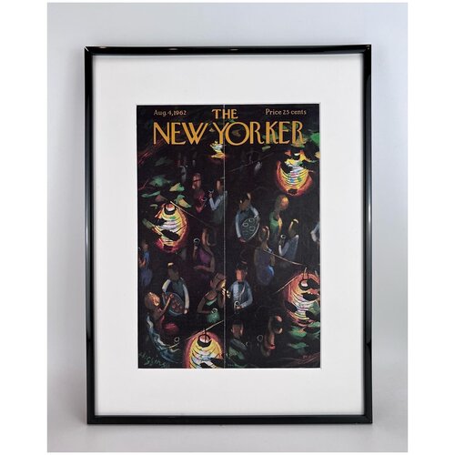 Оригинальная обложка журнала The New Yorker из 1962 года в раме.