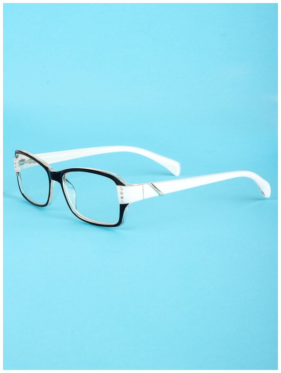 Готовые очки для зрения белые с диоптриями -3.00 футляр