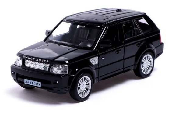 Машина металлическая LAND ROVER RANGE ROVER SPORT,1:32, инерция, цвет чёрный 5095155