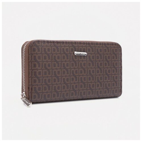 фото Кошелёк на молнии, цвет коричневый david jones