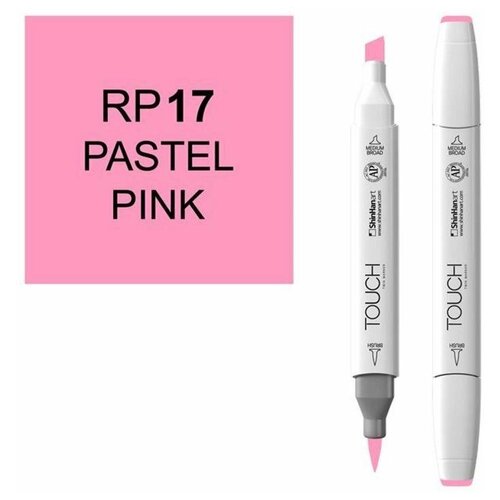 Маркер Touch Twin Brush 017 пастельный розовый RP17