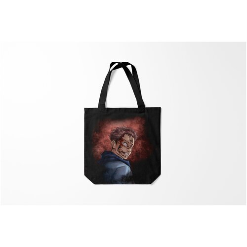 фото Сумка-шоппер / 40х40 см / аниме / магическая битва sukuna burnettie