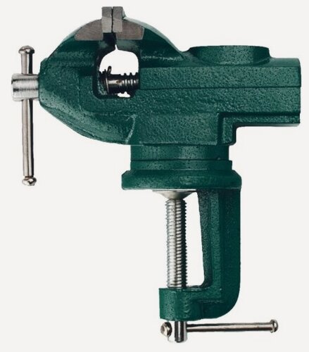 Изображение товара Тиски слесарные настольные Sturm! 1075-11-65, 65мм, поворотные, с наковальней