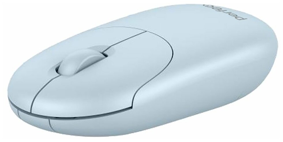 Мышь беспроводная оптич Perfeo SLIM 3 кн USB голубая