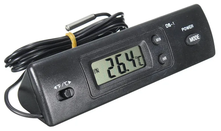 Термометр электронный цифровой, уличный / комнатный / аквариумный, для воздуха и воды - фотография № 2