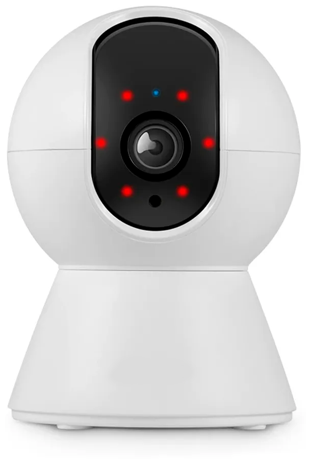 Беспроводная IP Wi-Fi камера видеонаблюдения Smart WiFi Camera 1080P White / С ночной съемкой и датчиком движения поворотная с обзором 360 / Видеоняня - фотография № 6