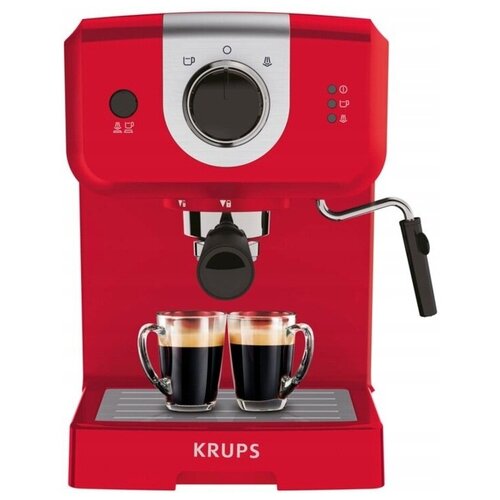 Автоматическая кофемашина Krups красная 15 бар XP320530 2405000₽
