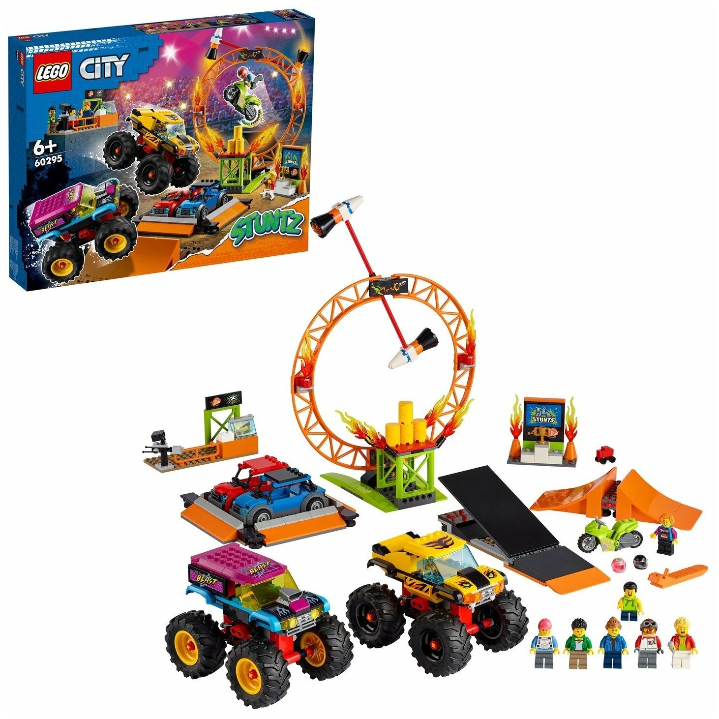 Конструктор LEGO CITY Stunt Арена для шоу каскадёров 60295-L