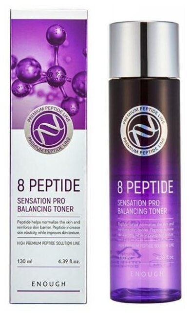 Антивозрастной тонер с пептидами Enough Premium 8 peptide Senation Pro Balancing Toner (130 мл)