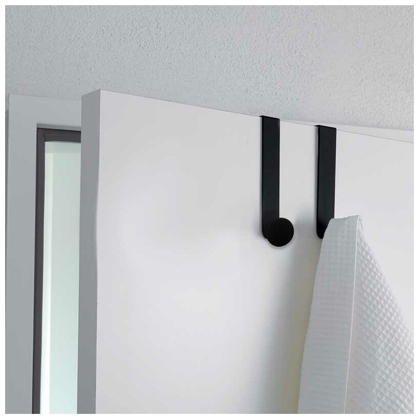 Крючок на дверь Spirella Ronda, черный - фото №5