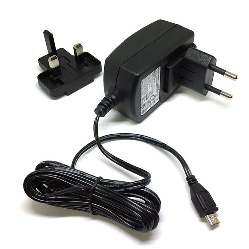 блок питания raspberry pi 3 model b official power supply retail black 5 1v 2 5a cable 1 5 m micro usb output jack для raspberry pi 909 8135 123 5272 Блок питания Raspberry Pi T6143DV оригинальный 5.1В/2.5А, 13Вт, micro USB разъём, длина кабеля 1,5м, черный (123-5272) Stontronics