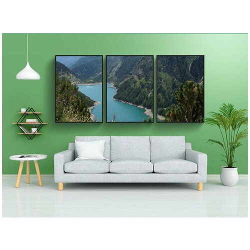 фото Набор модулных постеров для интерьера "мальта долина, мальта, резервуар" 60x90 см. в тубусе, без рамки lotsprints