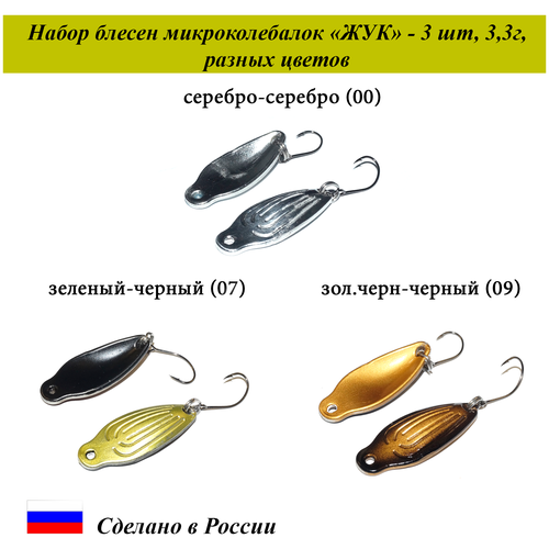 Блесна для рыбалки микроколебалка 
